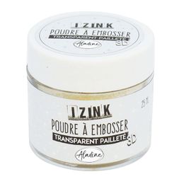 Embosovací prášek Aladine, 25 ml - iridescent sparkle, průhledný třpytivý