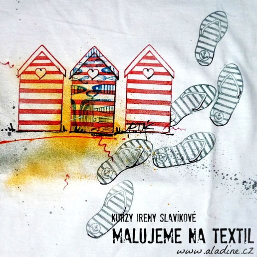 Razítka na textil Aladine Stampo Textile, 13 ks - Marina