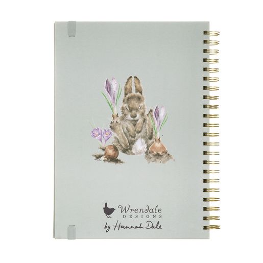 Kroužkový blok Wrendale Designs "Head Clover Heels", A4, 90 l., linkovaný - Králík