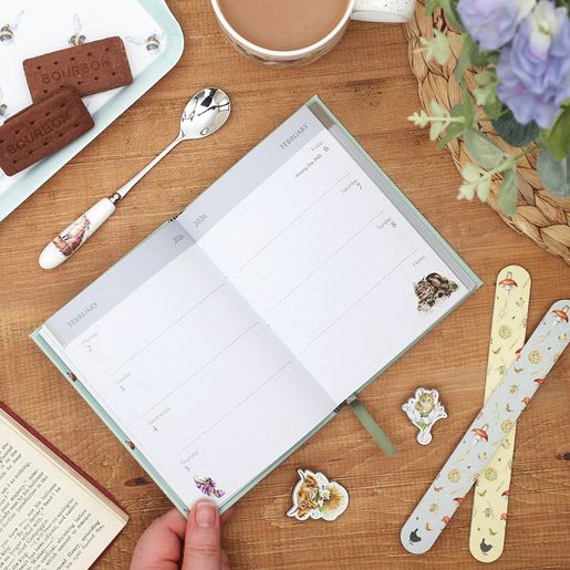 Týdenní diář 2026 Wrendale Designs, A6 - Oslík