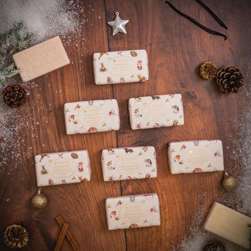 Vánoční mýdlo Wrendale Designs "Spiced Orange" - Skořice, citron, kořeněný pomeranč