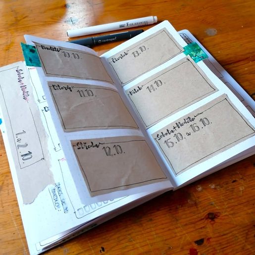 Diářová razítka Aladine Stampo Bullet Journal, 68 ks - České nápisy
