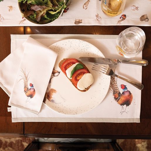 Látkové prostírání Wrendale Designs "Woodlanders", 4 ks - Lesní zvířata