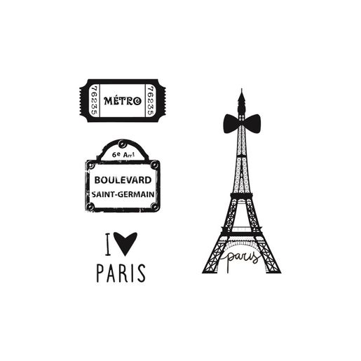 Razítka Aladine Stampo Kdo, 4 ks - Paříž