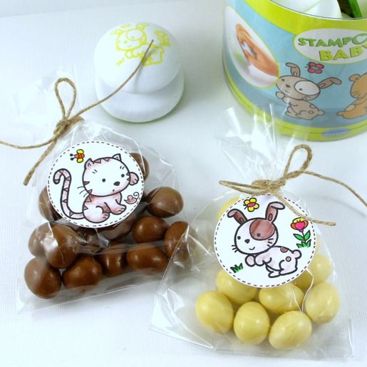 Razítka Aladine Stampo Baby, 4 ks - Zvířátka z daleka