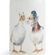 Porcelánové vázy Wrendale Designs, 3 ks - Střízlík, kachny, oslík