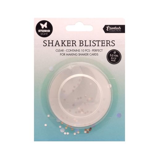 Plastová krytka na výrobu chrastidla Studio Light, 5,5 cm, 10 ks - Kruh, malý