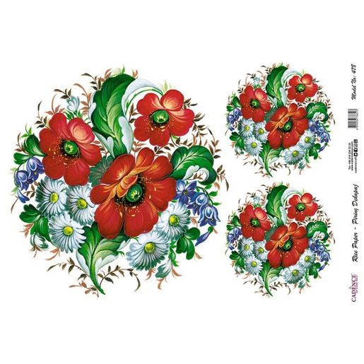 Rýžový papír Cadence, A4 - Chodský vzor