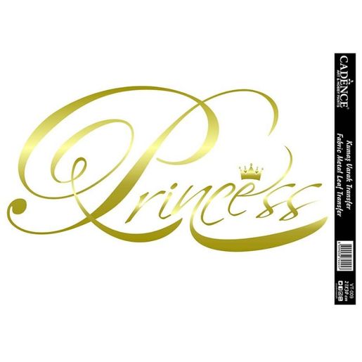 Nažehlovací nálepka Cadence, 21x30 cm, zlatá - Princess