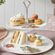 Porcelánový etažér Wrendale Designs, 2 patrový - Ježek a myška