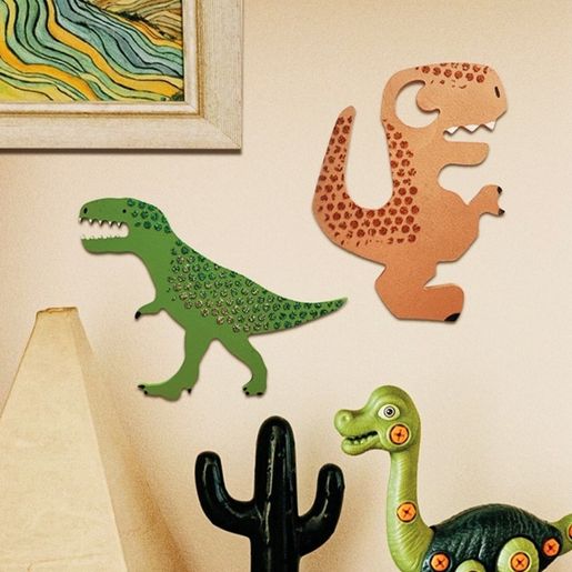 Dřevěný výřez k dekoraci Gomille, 15 cm - Roztomilý T-Rex