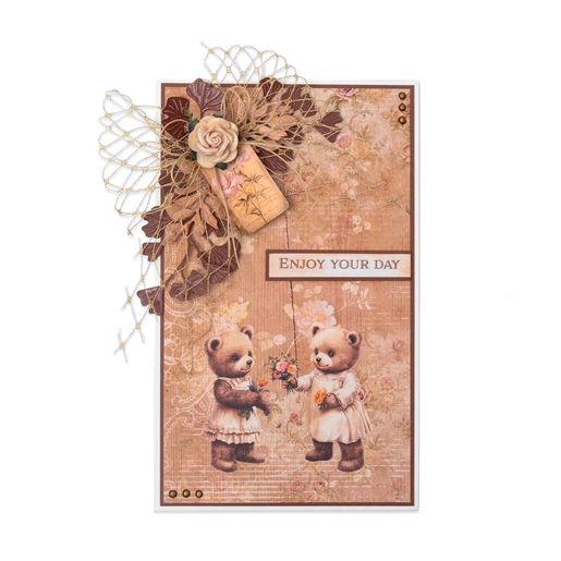 Blok s papírovými výseky Studio Light "Teddy