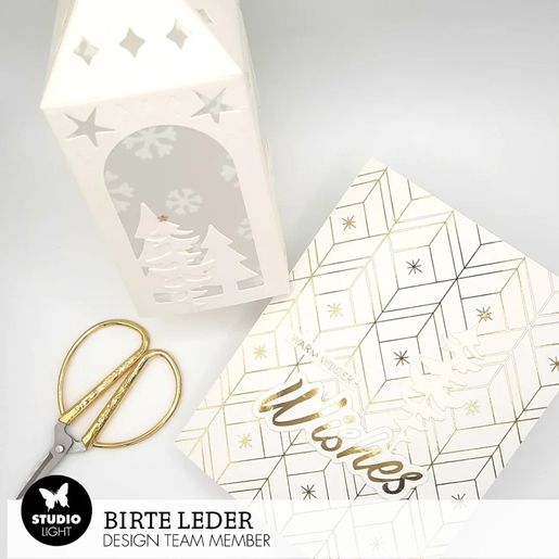 DIY Vánoční lucerny Studio Light, 25x18,5 cm, 10 l. - Stromy