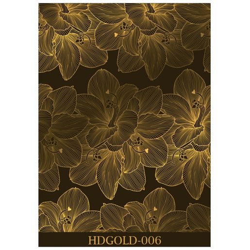 Transferová fólie Cadence, A3 - Květiny, zlaté