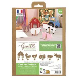 Dřevěná hrací sada k dotvoření Gomille - Farma