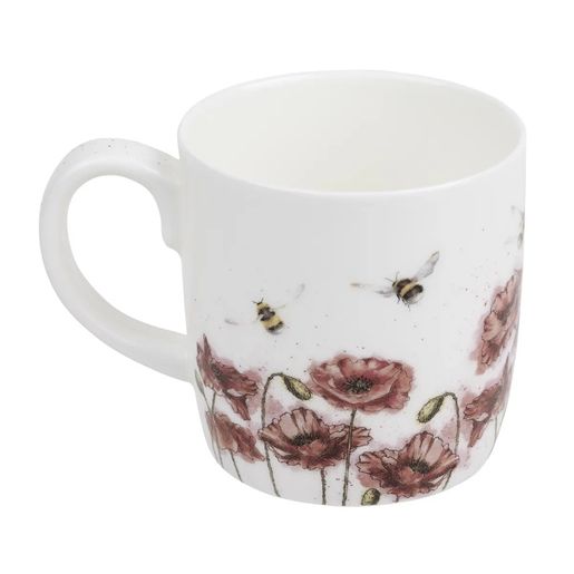 Porcelánový hrnek Wrendale Designs "Let it Bee", 0,31 l - Králík a čmeláci