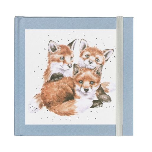 Zápisník na hesla Wrendale Designs "Snug as a Cub" - Lišky