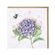 Přání Wrendale Designs "The Busy Bee 15x15 cm - Hortenzie