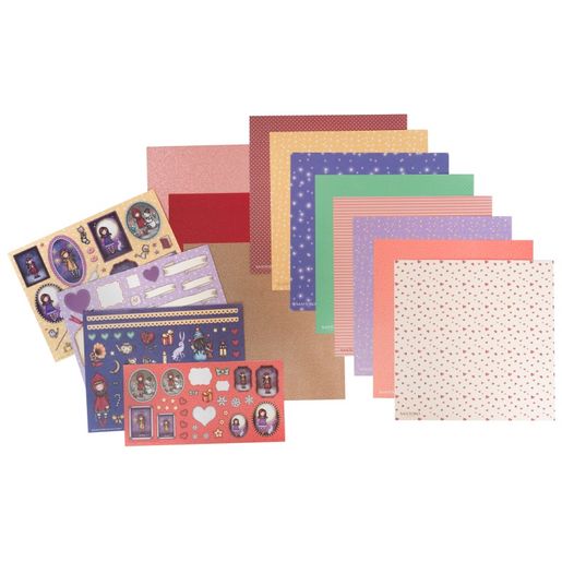 Kreativní sada Studio Light "Gorjuss" - samolepky, výseky, papíry