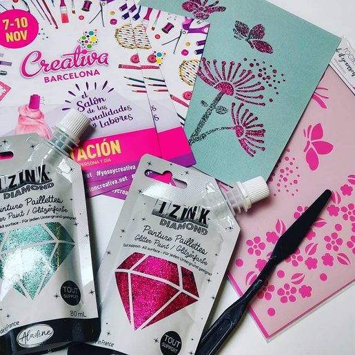 Šablona Aladine, 15x15 cm - Kytičky