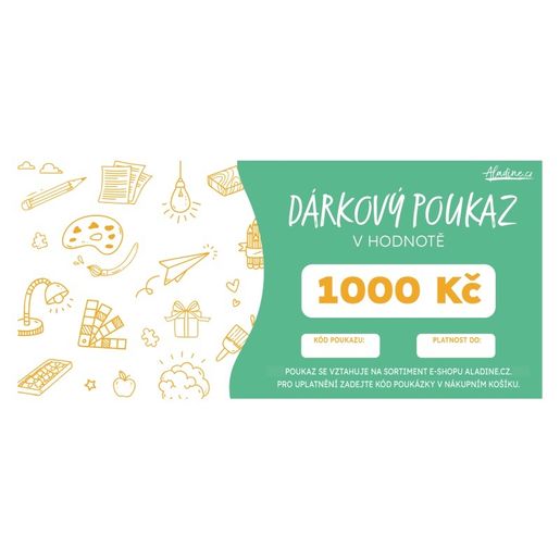 Dárkový poukaz v hodnotě 1000 Kč