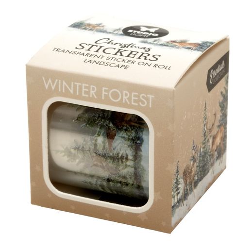Průhledné samolepky Studio Light "Winter Wonderland" - Zimní les