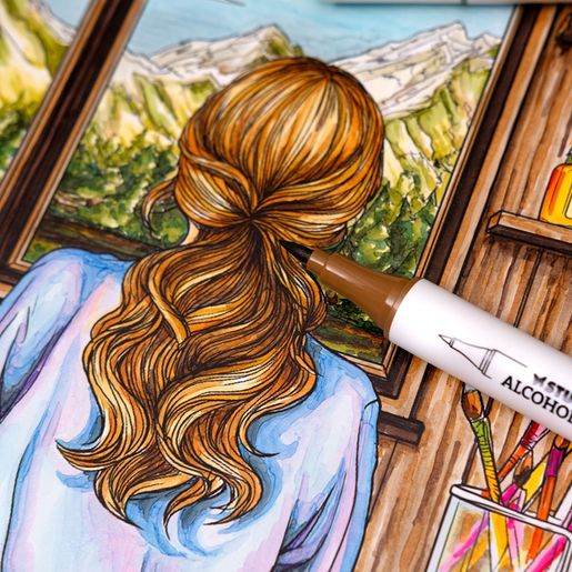 Skicák na lihové fixy Studio Light, A4, 50 l.