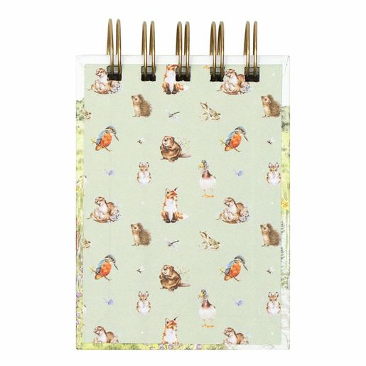 Kroužkový blok Wrendale Designs "Riverbank", B7, 50 l., čistý a linkovaný - U řeky