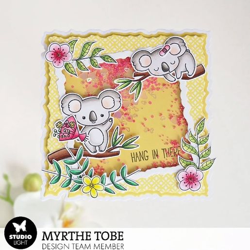 Plastová krytka na výrobu chrastidla Studio Light, 6,5x6,5 cm, 10 ks - Čtverec