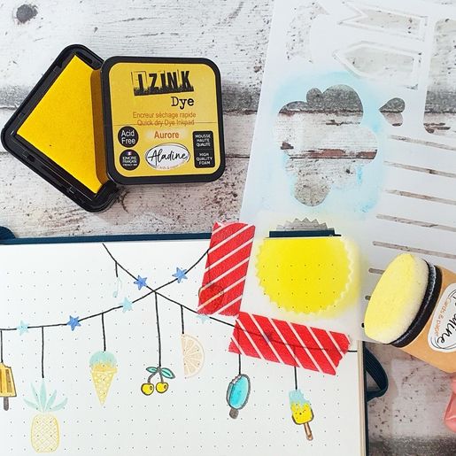 Diářová šablona Aladine, 19x13 cm - Organizace měsíce