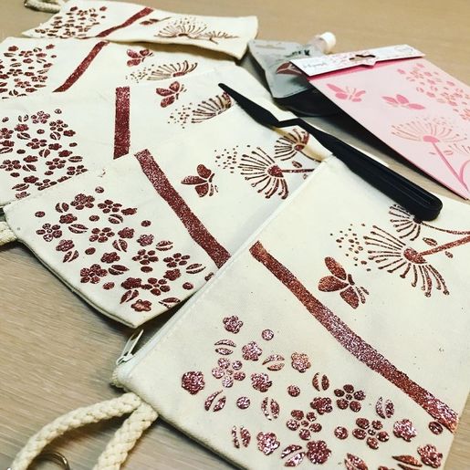 Šablona Aladine, 15x15 cm - Kytičky