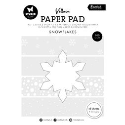 Pergamenové papíry Studio Light, A5, 16 l. - Vločky