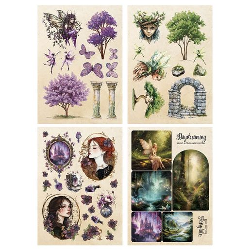 Blok s papírovými výseky Studio Light "Enchanted Fairytale", A5, 20 l.