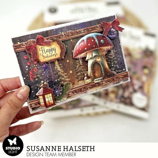 Blok s papírovými výseky Studio Light "Fairy Christmas", A5, 20 l. - Vánoce s vílami