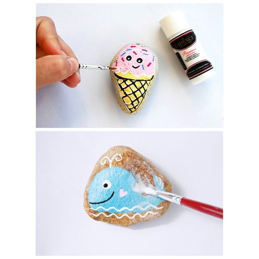 Akrylové barvy Cadence, 25 ml, sada 6 ks a akrylový lak - pastelové