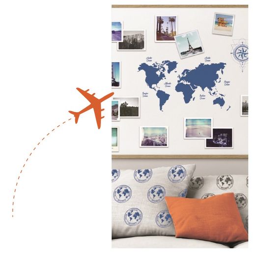 Dekorační razítka Aladine Stampo Decor, 5 ks - Cestování