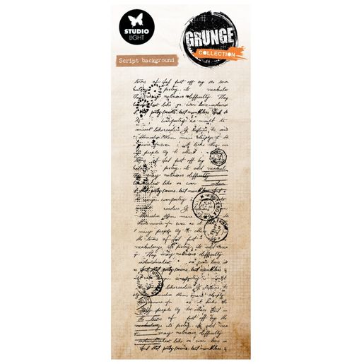 Gelové razítko Studio Light "Grunge", 19,4x7,2 cm - Starý dopis