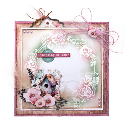 Samolepky Studio Light "Sending You Love", A6, 9 l. - Poštovní známky a nápisy