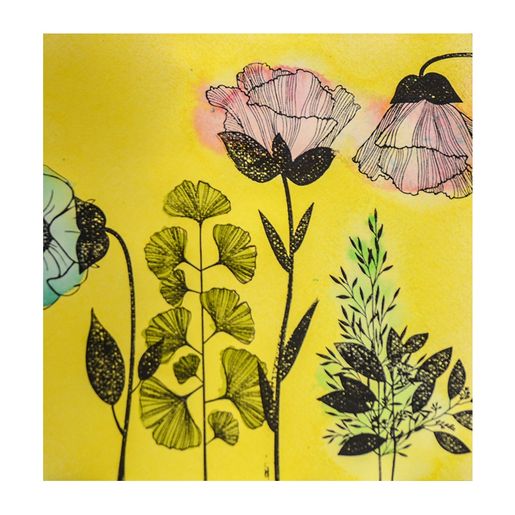 Dekorační razítka Aladine Stampo Decor, 6 ks - Rostliny