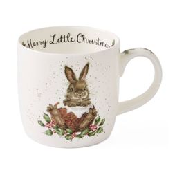 Vánoční porcelánový hrnek Wrendale Designs "Merry Little Christmas", 0,31 l - Králík