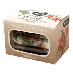 Průhledné samolepky Studio Light "Vintage Christmas" - Květy Vánoc