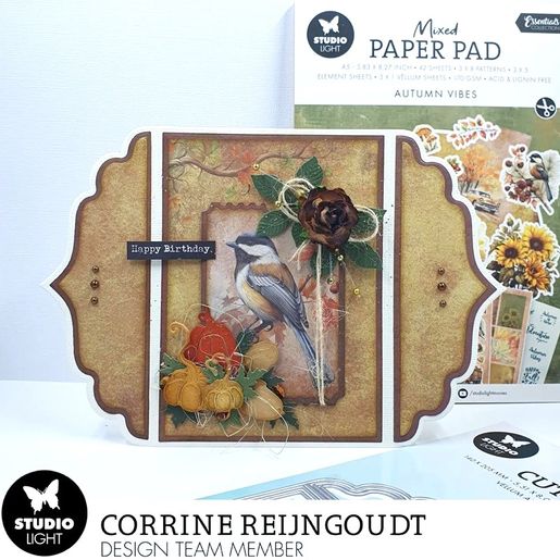 Kreativní blok Studio Light Mixed Paper Pad, A5, 42 l. - Podzimní nálada