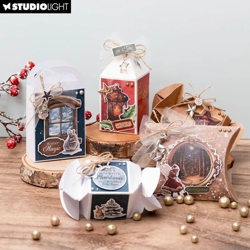 Kovové přívěsky Studio Light, 10 ks - Stříbrné Vánoce