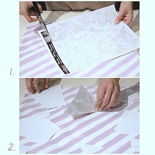 Transferový obrázek na textil Cadence, 25x35 cm - Vánoční hvězda