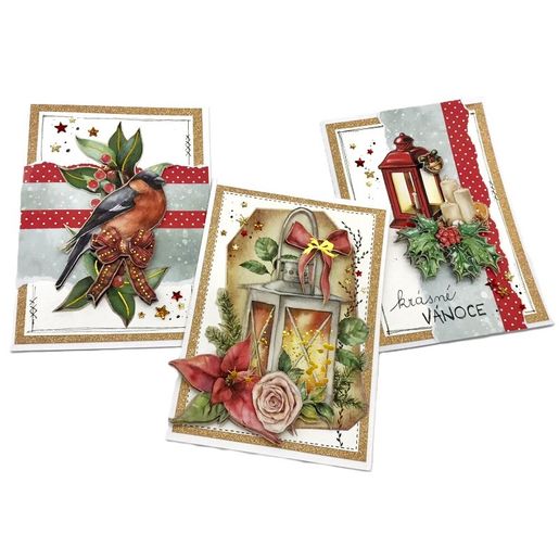 Kreativní sada Studio Light "Magical Christmas", A4, 4 l. - 3D obrázky