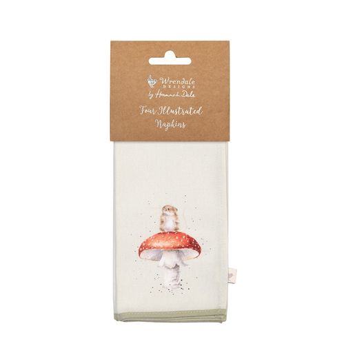 Látkové ubrousky Wrendale Designs "Garden Friends", 4 ks - Zahradní zvířátka