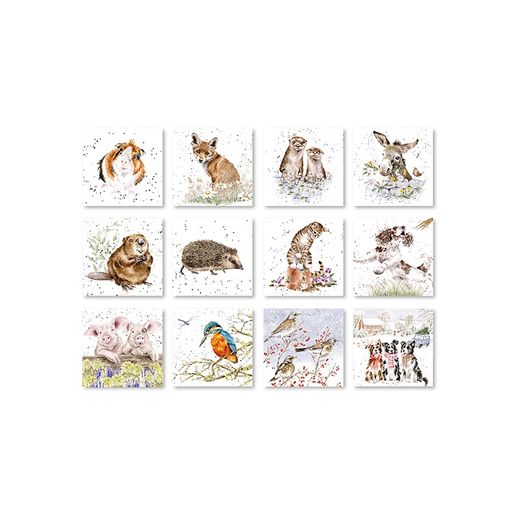 Nástěnný kalendář 2026 Wrendale Designs "The Country Set", 32x25 cm