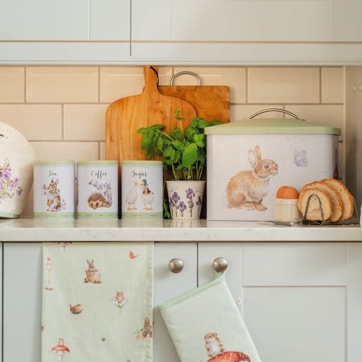 Sada plechových dóz Wrendale Designs "The Country Set", 3 ks - Králík, ježci, kachny