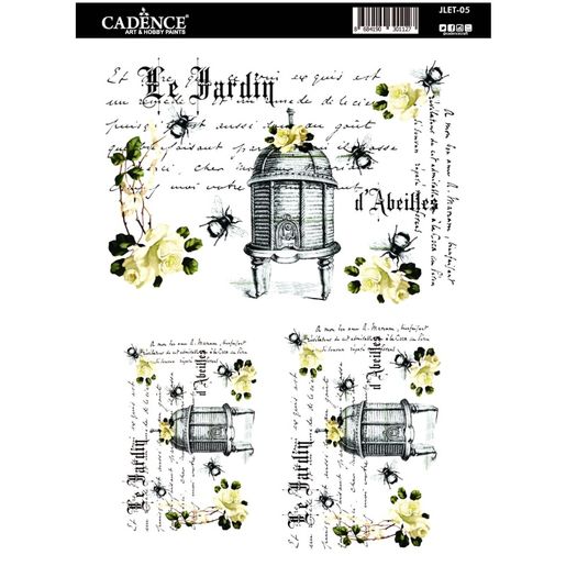 Transferový obrázek Cadence Easy Transfer, 25x35 cm - Včelí úl