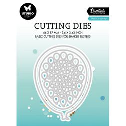 Vyřezávací šablony na chrastidlo Studio Light, 3 ks - Balónek